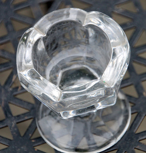 Vintage Glass Flower Bud Candle Stick Holders set of 4 - Scotch Street Vintage