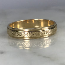 Load image into Gallery viewer, Vintage Gold Band in 9k Yellow Gold. Perfect Wedding Ring, Thumb Ring or Stacking Band - Scotch Street Vintage