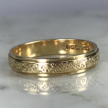 Load image into Gallery viewer, Vintage Gold Band in 9k Yellow Gold. Perfect Wedding Ring, Thumb Ring or Stacking Band - Scotch Street Vintage