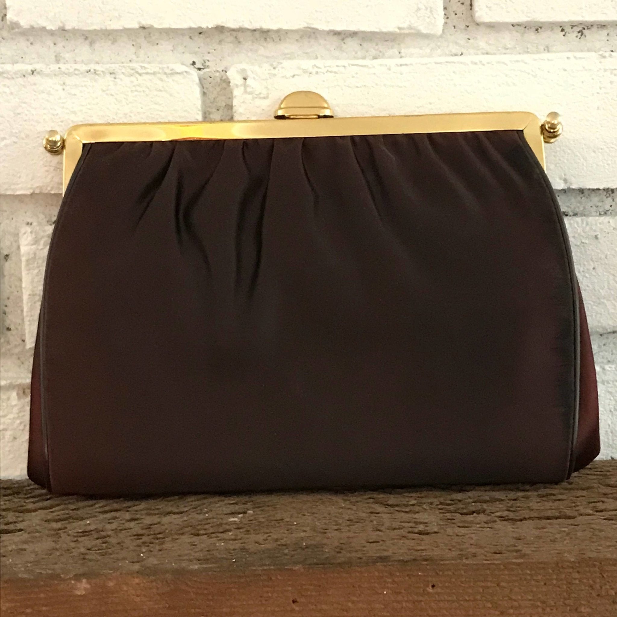 Dark Brown Clutch Handbags | ShopStyle
