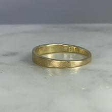 Load image into Gallery viewer, Vintage Gold Wedding Band. 14K Yellow Gold. Stacking Ring. Estate Fine Jewelry. Size 5. - Scotch Street Vintage