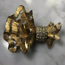 Load image into Gallery viewer, Vintage Hattie Carnegie Brooch. Asymmetrical Bow quite a statement piece. Possible Necklace? - Scotch Street Vintage