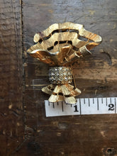 Load image into Gallery viewer, Vintage Hattie Carnegie Brooch. Asymmetrical Bow quite a statement piece. Possible Necklace? - Scotch Street Vintage