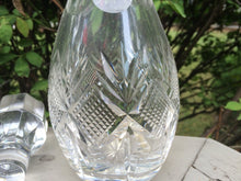 Load image into Gallery viewer, Vintage Lead Crystal Decanter. Liquor Bottle. Etched Diamond Pattern. Glassware. Decanter with Crystal Stopper. Barware. Serving. Tableware. - Scotch Street Vintage
