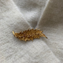 Load image into Gallery viewer, Vintage Leaf Brooch by Hattie Carnegie. Shawl Closure or Sweater Clip or Repurpose to a Statement Necklace. - Scotch Street Vintage