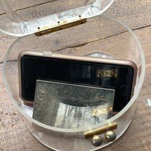 Load image into Gallery viewer, Vintage Lucite Box Purse by Myles Originals for Saks Fifth Avenue. Sustainable Accessory Circa 1950s. - Scotch Street Vintage