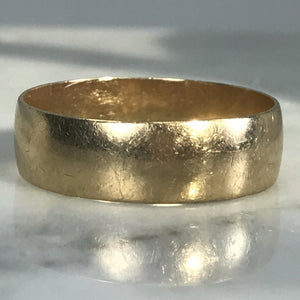Vintage Mens Gold Wedding Band. Thumb Ring. Stacking Band. Estate Jewelry. Size 10. 1930s - Scotch Street Vintage