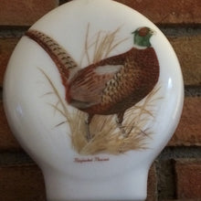 Load image into Gallery viewer, Vintage Milk Glass Decanter. Hand Painted Pheasant signed by A Singer. Liquor Bottle. Collectible Decanter. - Scotch Street Vintage