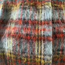 Load image into Gallery viewer, Vintage Mohair Wool Poncho or Jacket in Blue and Red Plaid from Strathtay Originals of Scotland. - Scotch Street Vintage