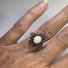 Load image into Gallery viewer, Vintage Opal Spinel Engagement Ring. 18K Yellow Gold. October Birthstone. 14th Anniversary. - Scotch Street Vintage