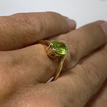 Load image into Gallery viewer, Vintage Peridot Engagement Ring in 10K Gold. August Birthstone. 16th Anniversary. Estate Jewelry. - Scotch Street Vintage