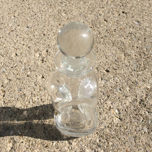 Vintage Pinched Glass Bottle by Jacob Bang of Kastrup Homegaard. Swung Glass. Hand Blown - Scotch Street Vintage
