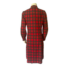 Load image into Gallery viewer, Vintage Red Plaid Wool Shirt Dress by Pendleton. Perfect Traditional Preppy Style for the Holidays. - Scotch Street Vintage