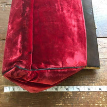 Load image into Gallery viewer, Vintage Red Velvet Clutch by Saks Fifth Avenue from the early 1900s. Vintage Fashion. - Scotch Street Vintage