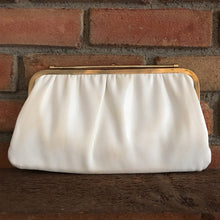 Load image into Gallery viewer, Vintage Reversible Clutch either White or Navy Blue. Navy Blue Purse. White Handbag. 1950s - Scotch Street Vintage