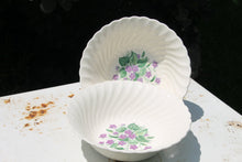 Load image into Gallery viewer, Vintage Royal Violet China Serving Bowls by Royal China USA with Delicate Hand Painted Violet Pattern Dinnerware Set of 2 Serving - Scotch Street Vintage