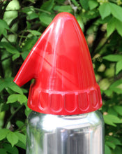 Load image into Gallery viewer, Vintage Seltzer Bottle by Sparklet. Metal and Red Enamel Barware. Made in the USA. Bar Bottle. Acid Label - Scotch Street Vintage