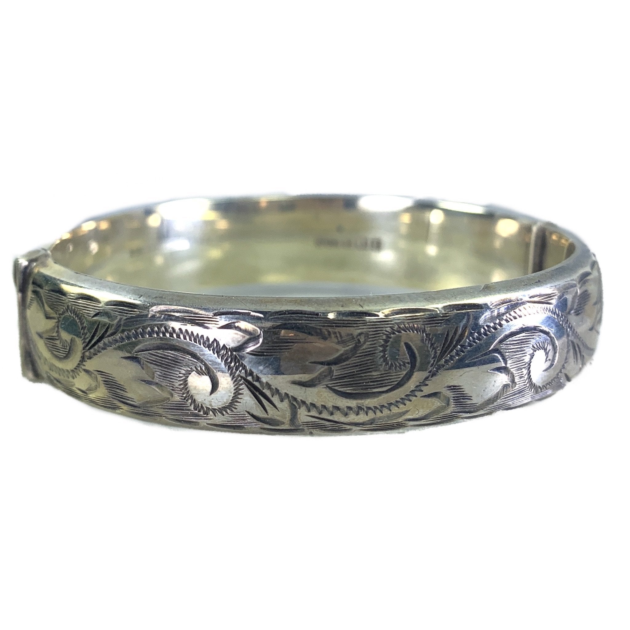 Antique sterling silver bangle bracelets sales