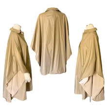 Load image into Gallery viewer, Vintage Tan Poncho Cape by Bonnie Cashin with Cotton Lining. Utilitarian Style with Pockets. - Scotch Street Vintage