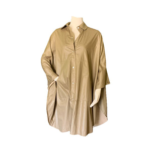 Vintage Tan Poncho Cape by Bonnie Cashin with Cotton Lining. Utilitarian Style with Pockets. - Scotch Street Vintage