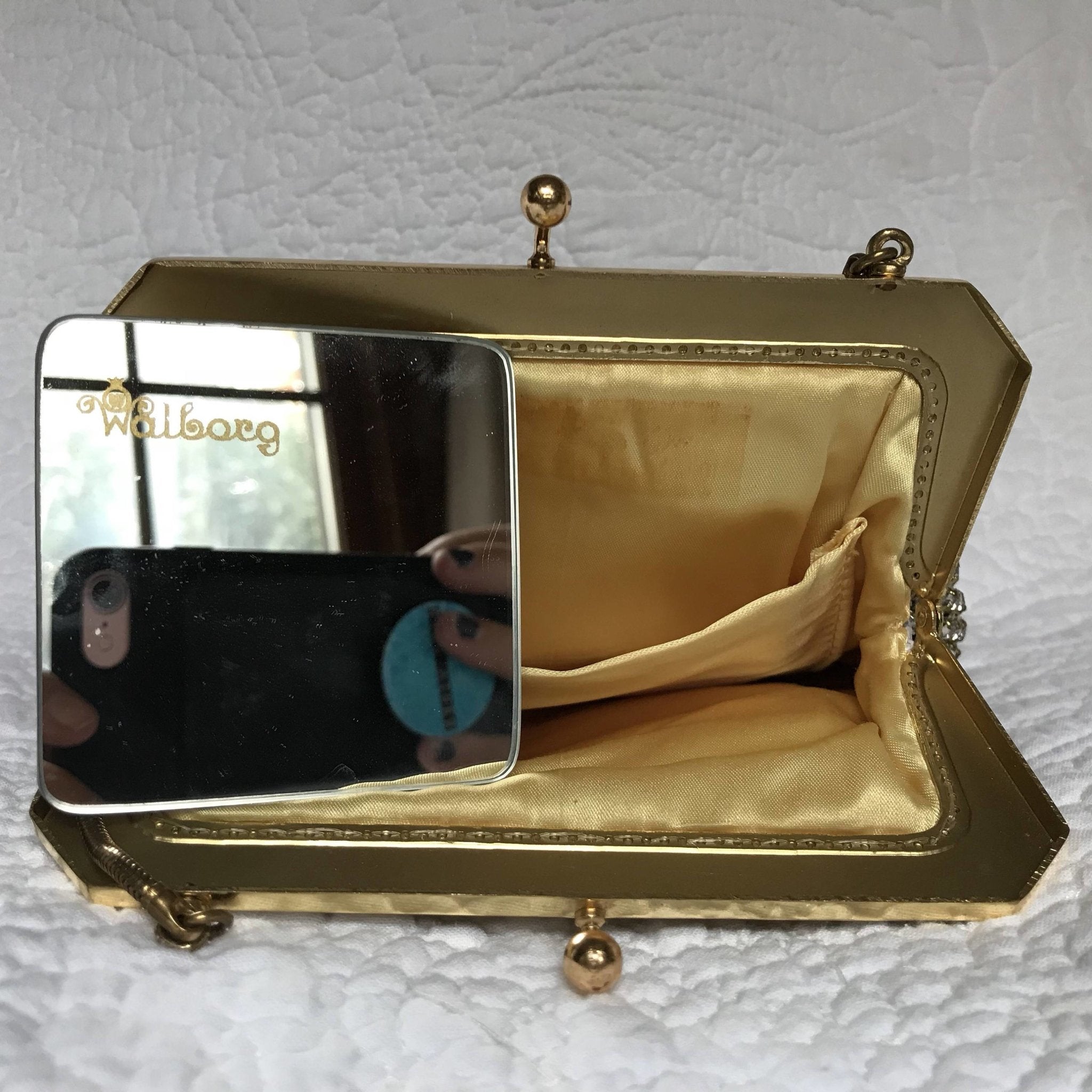 Vintage Rhinestones Glitter Handbag