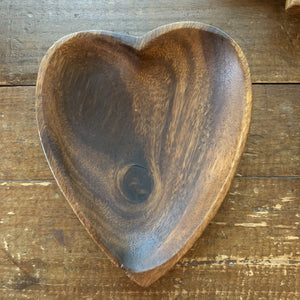 Vintage Wood Bowls in Card Suit Shapes of Hearts, Diamonds, Spades, & Clubs. Perfect for a Card Party! - Scotch Street Vintage